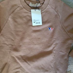 Maison Kitsune Tricolor Fox Sweater- xs